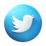 Twitter dentro de um círculo icon