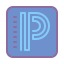 cute color style escuela de poder icon