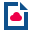 stencil style cloud file icon