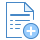 blue ui style create order icon
