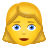 Frau-blondes-Haar icon