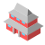 isometric color style 신전 icon