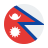 네팔 원형 icon