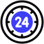 24 hours icon