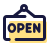 pulsar color style open sign icon