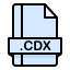 외부-cdx-데이터-파일-확장-필드-개요-생성 유형-파일-개요-색상 생성 유형 icon