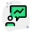 Businessman with sales infilation figure graph in comment box icon