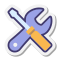 stickers style tools icon