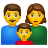 家庭——男人-女人-男孩 icon