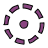 doodle style mittelpunkt icon