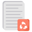 Eco Paper Recycling icon