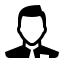 glyph neue style administrator male icon