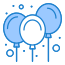 외부-풍선-브라질-카니발-플랫아티콘-블루-플랫아티콘 icon