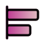 외부 정렬-텍스트-편집-creatype-filed-outline-colorcreatype-7 icon