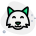 Happy smiling fox face with eyes closed emoji icon