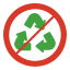 non recyclable icon