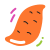 scribby style sweet potato icon
