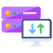 datos en ambas direcciones icon
