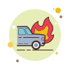 incendio d'auto icon