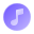 liquid glass color style musical icon