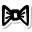 stickers duotone style 나비 넥타이 icon