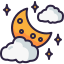 cloudy night icon