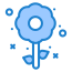 外部花朵复活节扁平图标蓝色扁平图标 icon