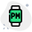 pm format on smartwatch icon