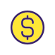 dollar coin icon