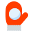 Варежка со снежком icon