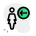 带有向左方向箭头指示的外部女商人fullsinglewoman-green-tal-revivo icon