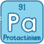 внешний-Protactinium-периодическая таблица-bearicons-blue-bearicons icon