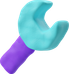 3d plastilina style 렌치 가득 icon