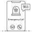 emergency number icon