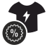 t shirt sale icon