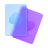 glassmorphism style cards icon