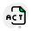 ACT is a compressed audio format layout icon