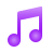 emoji style musical note icon
