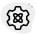 gear with atom icon