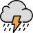 Cloud rain storm icon