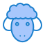 внешние-овцы-пасхи-плоские плоские значки-синие-плоские плоские значки icon