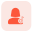 music shared on a web messenger by single user icon