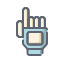 robotic hand icon