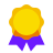 color glass style warranty icon