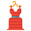 modelado vestido filled icon