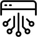 pastel glyph style 지능형 웹사이트 icon