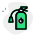 Fire extinguisher with a foamy spray to be used in emergency icon