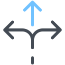 Three Way Direction icon