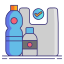 外部-再利用可能なボトル-リサイクル センター-フラチコン-線形-カラー-フラット-アイコン icon