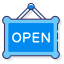 open sign icon